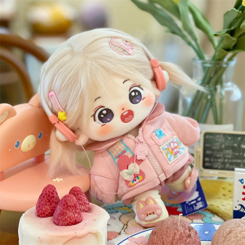 新款原创无属性棉花娃娃麦芽糖长发炸毛玩偶毛绒公仔节日礼品现货