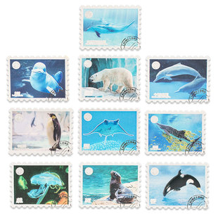 徽章盲盒 长隆纪念品 金属邮票 海洋动物 收藏意义 珠海海洋王国