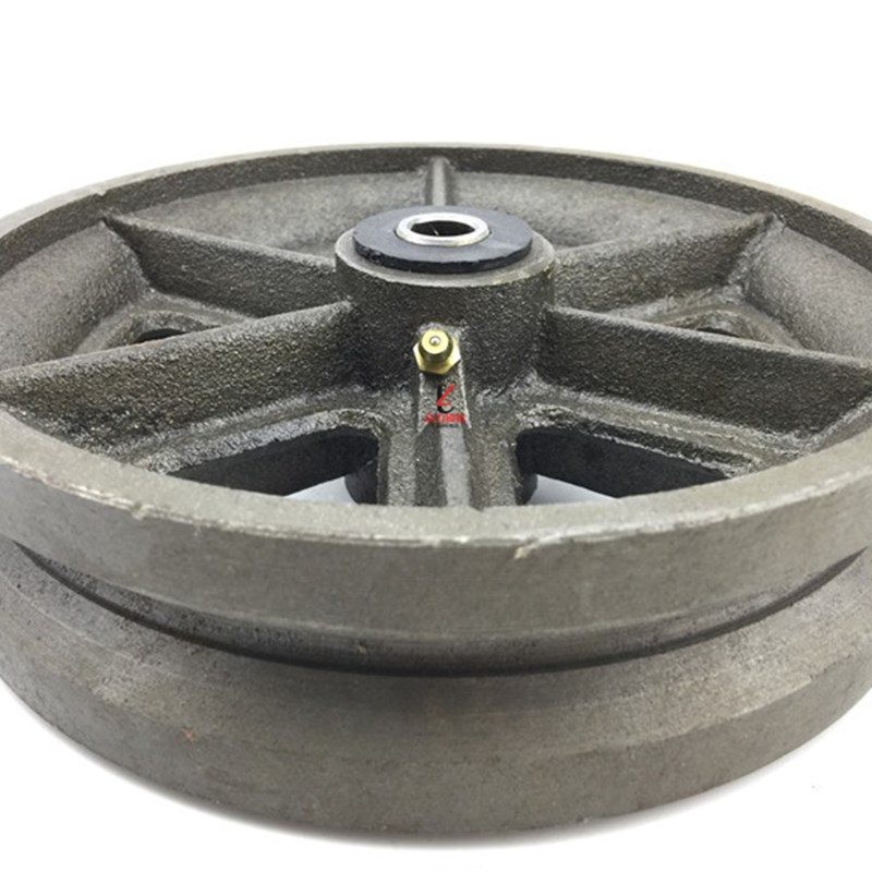 8寸重型全铁V型轨道轮 200*50耐高温轮 4寸/5寸6寸V型槽轮万向轮