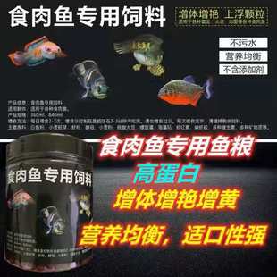 龙鱼雷龙鱼水虎鱼地图鱼牙鱼等 食肉鱼通用鱼粮 颗粒饲料发色鱼粮