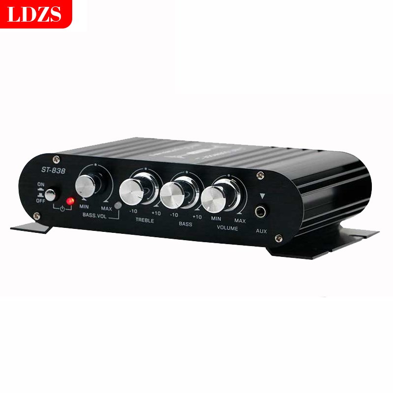 ST838低音炮功放机2.1声道电脑桌面多媒体音响改装超重低音主机板