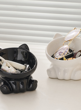 入户玄关钥匙收纳摆件门口鞋柜托盘置物架家居饰品放钥匙的收纳盒