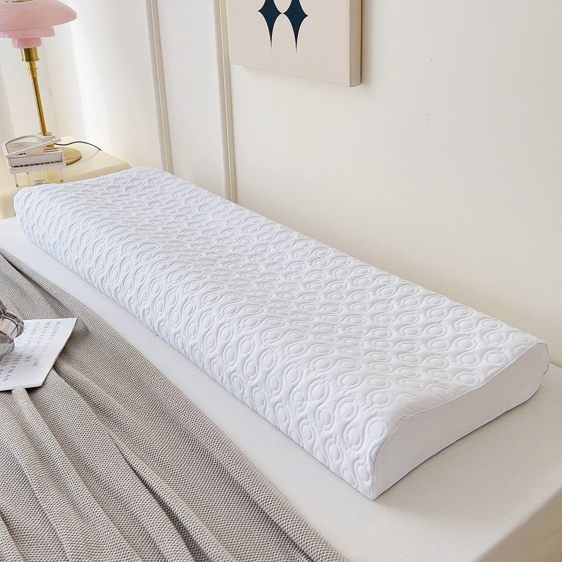 全棉纯棉长乳胶枕套单只40*120*150双人40*180记忆橡胶内胆枕头套