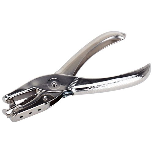 手握式单打孔机 通用打孔器圆孔 打孔检票剪票钳打孔钳 可打8张