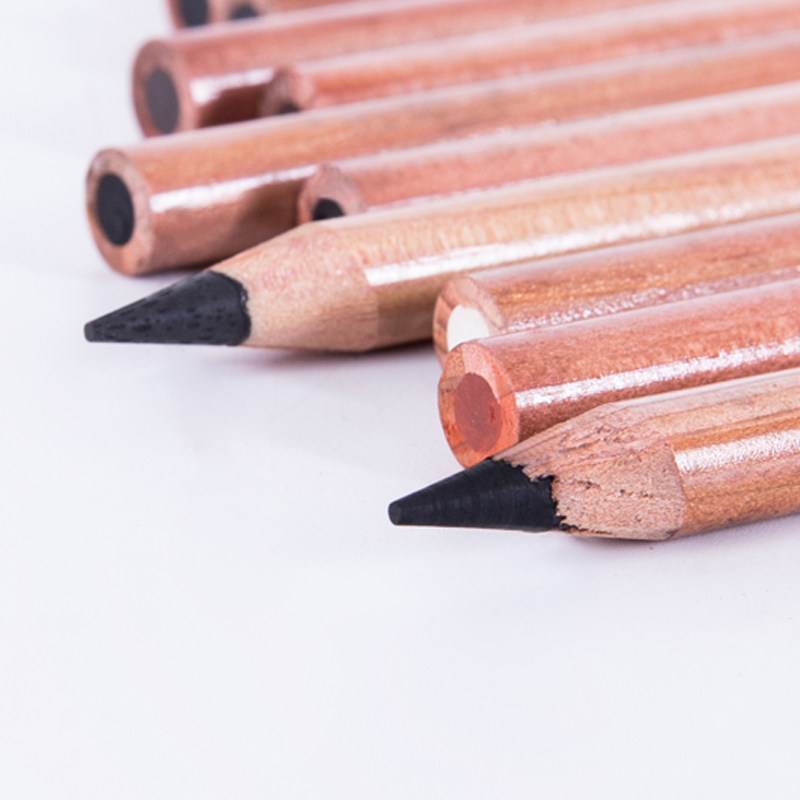 蒙玛特 白色彩色碳画铅笔12色褐色绘图素描彩色美术碳笔棕色