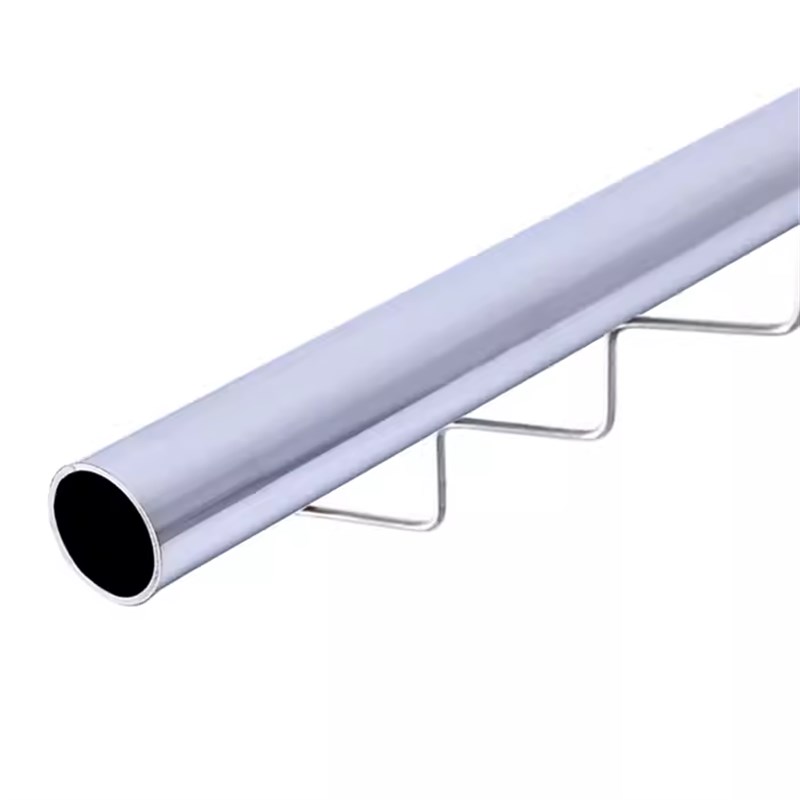 阳台固定式晾衣架304不锈钢波浪防风晒衣架顶装晾衣杆挂晒单管杆