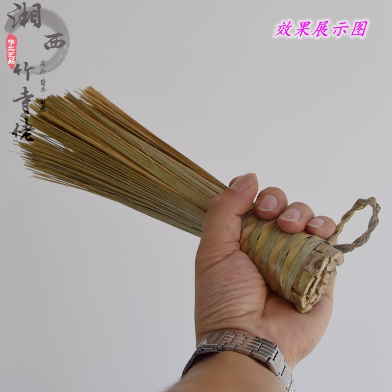 天然竹编锅刷竹刷子厨房刷锅神器洗锅不粘油长柄清洁铁锅刷把家用