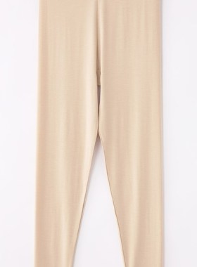 新一步女超薄秋裤加肥加大码衬裤小鹅羽绒蛋白发热打底单裤22182