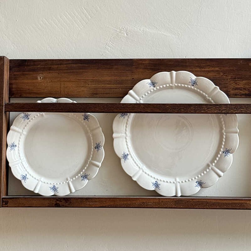 泽滕家陶瓷浅盘子椭圆形西餐下午茶甜品蛋糕欧式高级颜值骨碟套装