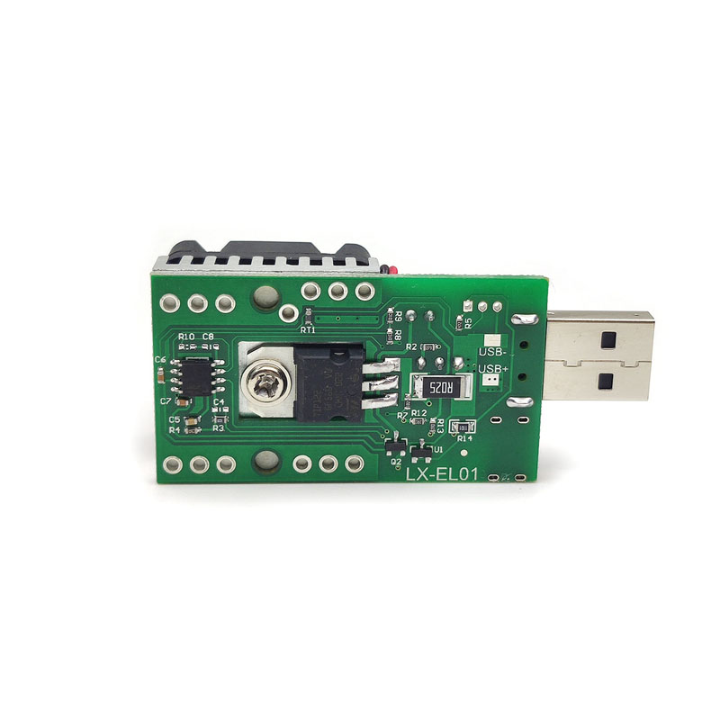 USB直流电子负载仪模块可调5v12v电压15W1A2A3A老化电阻USB放电器