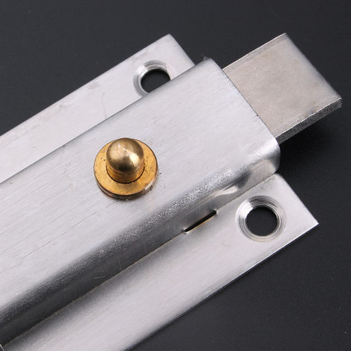 加厚款不锈钢插销门栓门扣木门自弹插销 防盗插销锁明装门窗配件