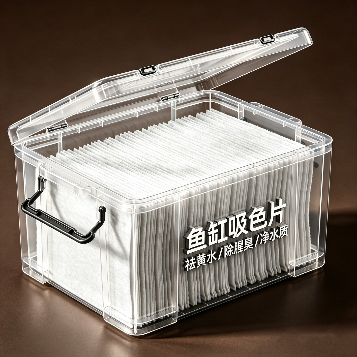 鱼缸吸色片去黄水污力丸净水宝活性净化水质清澈剂净水活菌养鱼