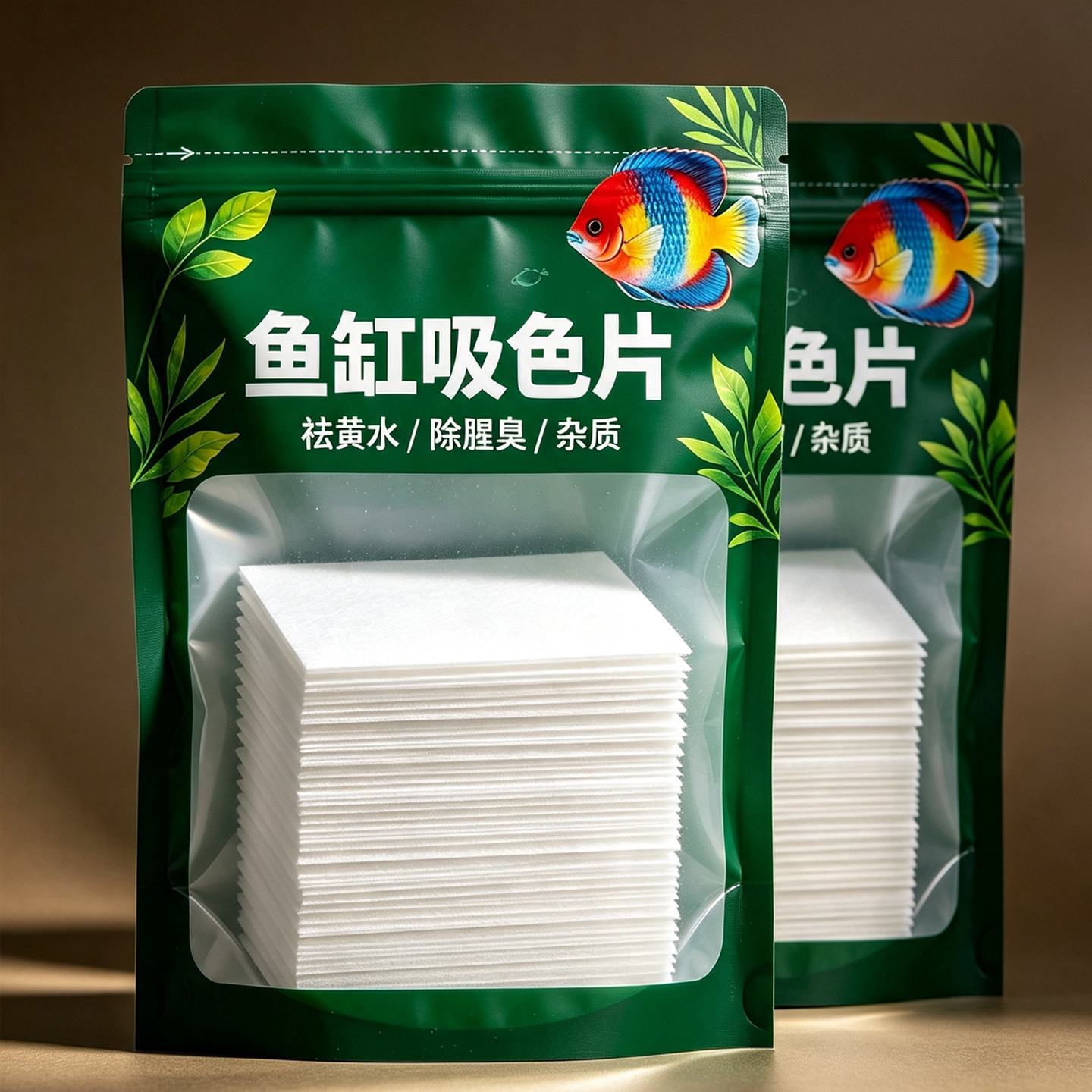 鱼缸黄水过滤水族箱吸色片透水滤布高密度净水材料过滤器吸色纸