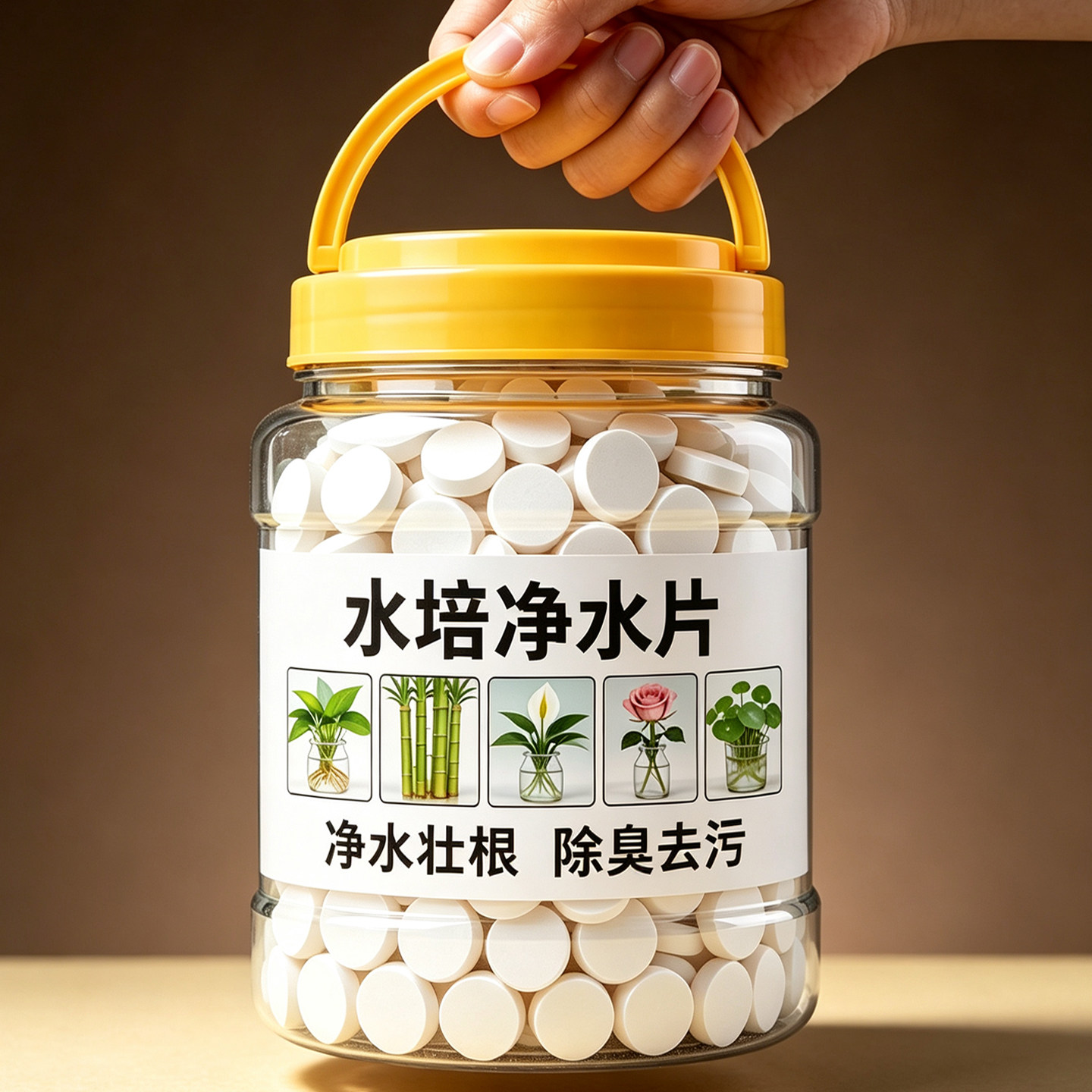 水培植物净水片鲜花花卉保鲜剂不臭水碗莲专用通用消毒片净化水质