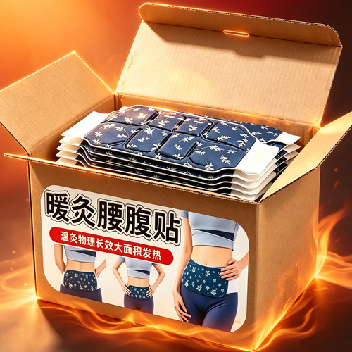 暖腰艾灸贴艾草热敷包暖腹腰部腹部蒸汽发热暖贴暖宝宝暖宫护腰带