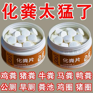 化粪池溶解片粪便大便分解片下水道旱厕堵塞微生物融化除臭溶解剂