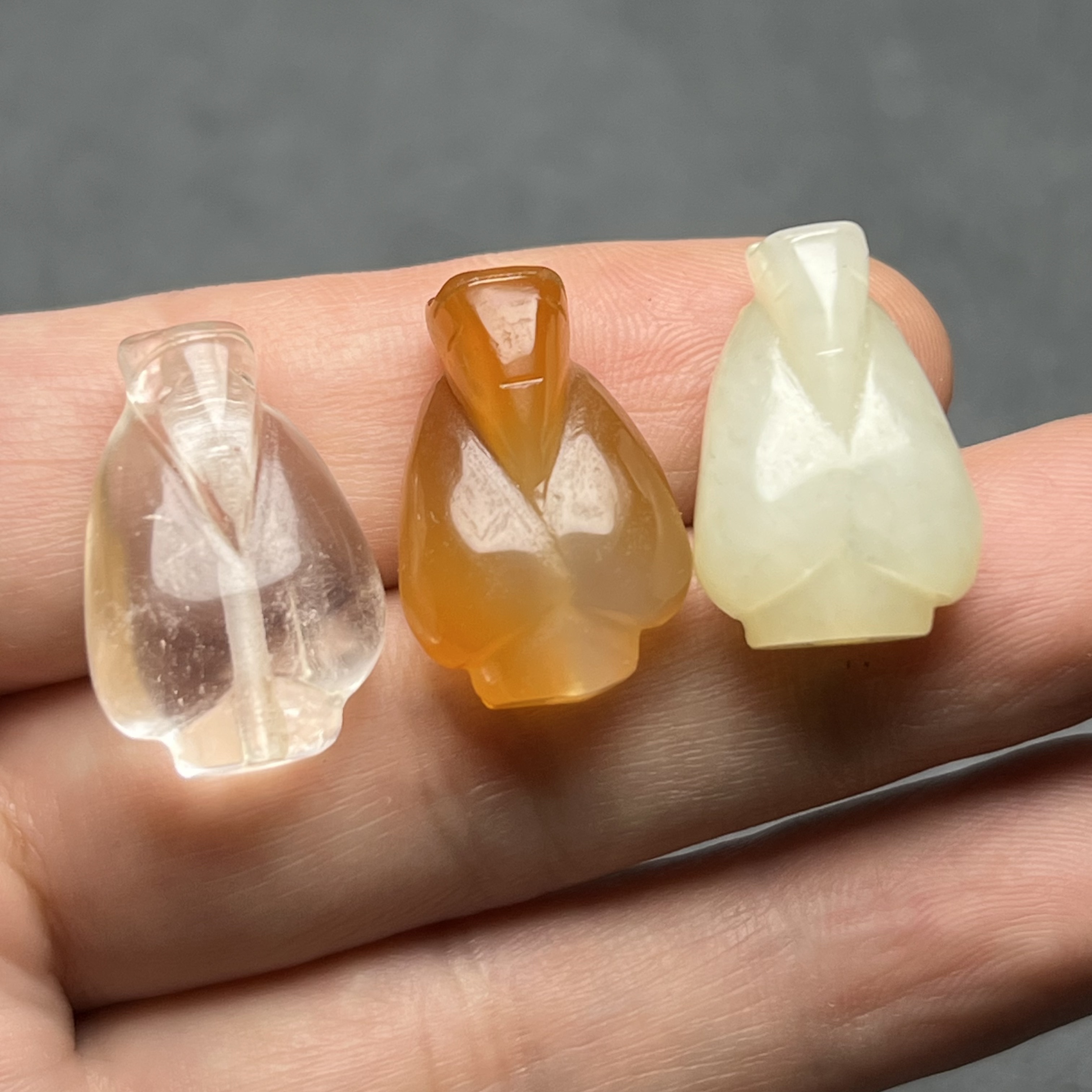 天然水晶吊坠和田玉玛瑙大肚子翁仲司南佩手链配珠项链坠通孔挂件