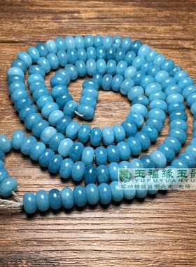 仿古老珠子天河石算盘珠手链配珠佛珠文玩玉石隔片玉石手串散珠