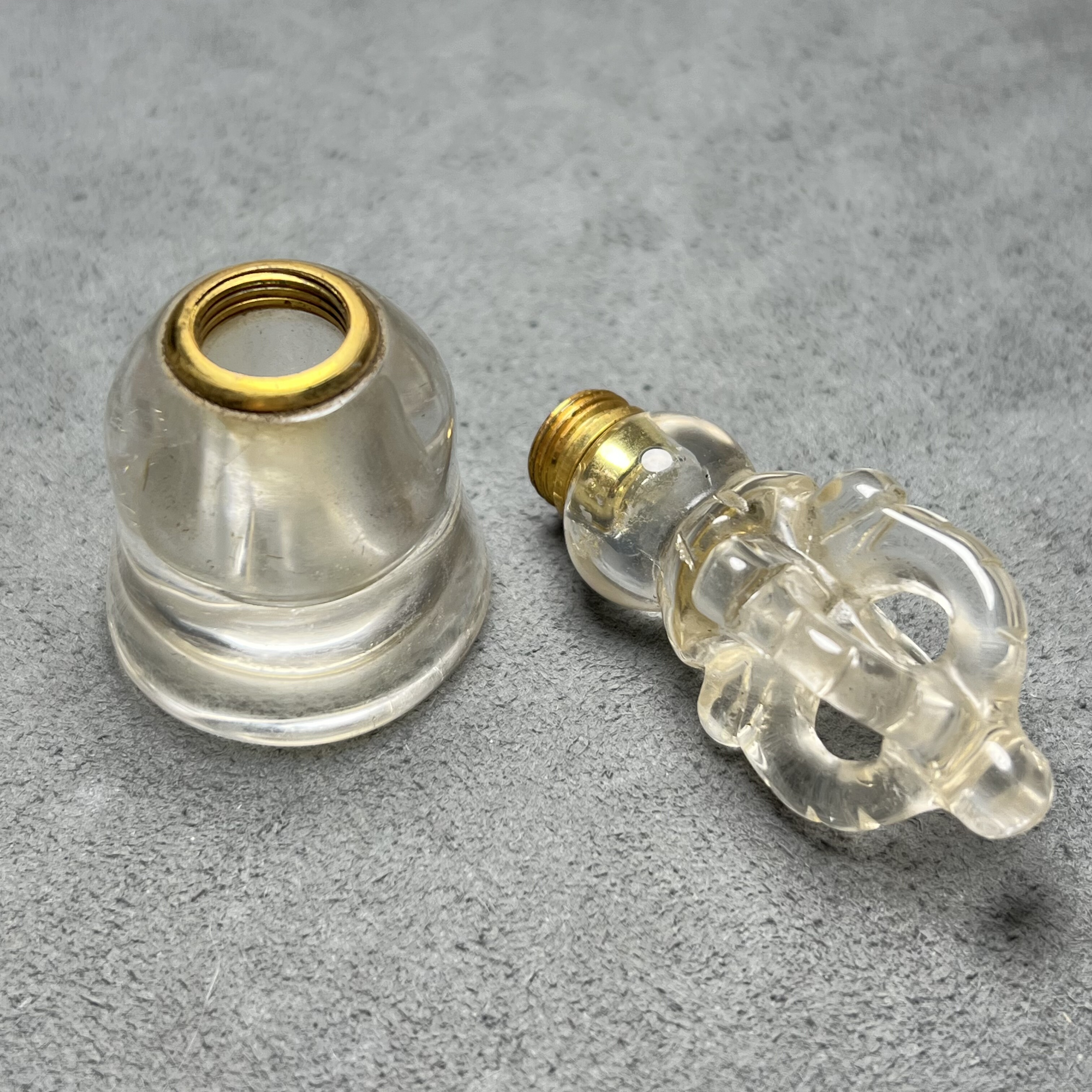 藏区老水晶舍利瓶水晶智慧剑吊坠金刚杵降魔杵法器挂件居家摆件