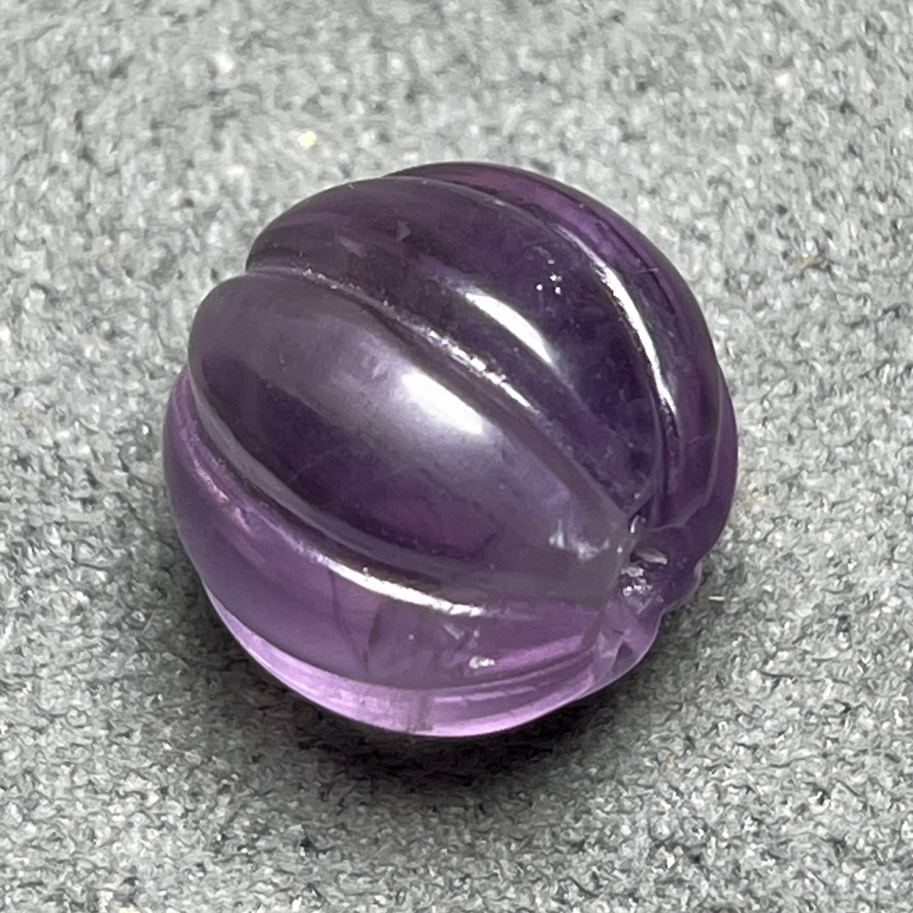 紫水晶老珠子圆珠高古天然紫水晶瓜珠大珠子手串项链配饰配珠收藏