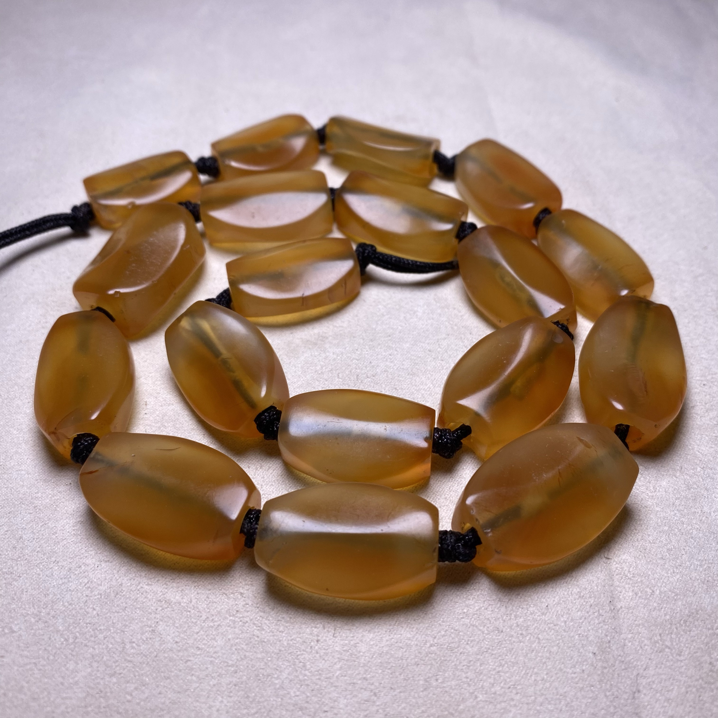 高古西周玛瑙项链配饰手串天然色玛瑙西周玛瑙龟背背云老珠串玛玛