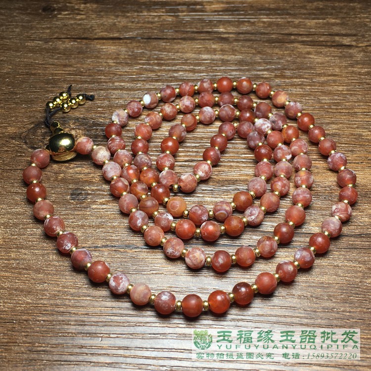 多宝玉石回纹珠串手链玛瑙