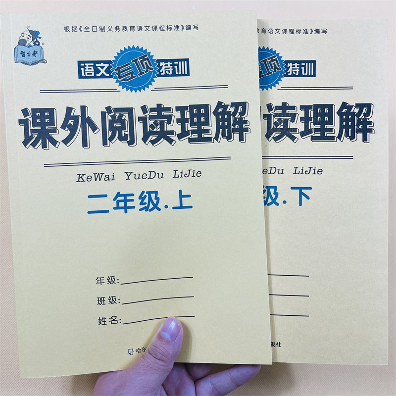 2年级上下册课外阅读理解练习册小学语文阅读短文能力提升写作填空测试题老师推荐辅导资料上下册通用小学生二年级上册专项练习册