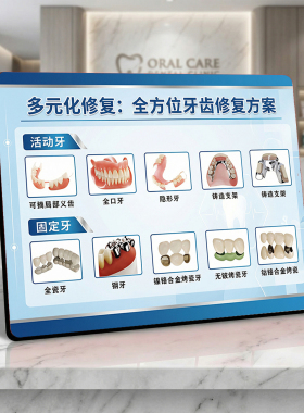 全方位牙齿修复方案 口腔店内展示 桌面摆件