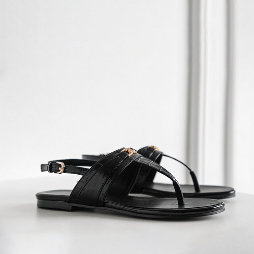 AERTOMZMD真皮鳄鱼纹沙滩凉鞋