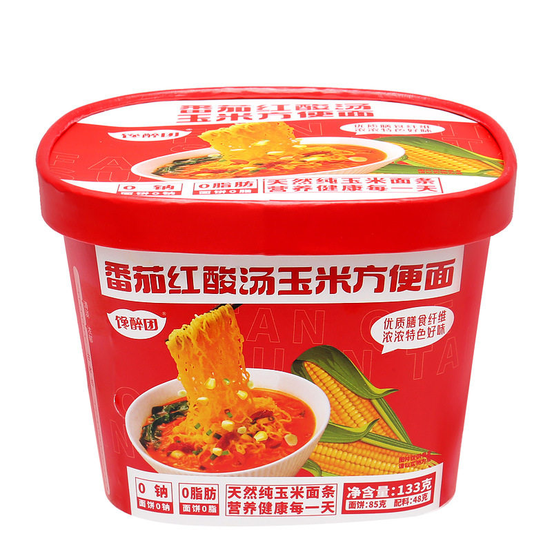 番茄红酸汤玉米方便面速食学生宿舍懒人夜宵速食面酸汤风味面条