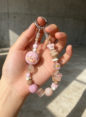 泡泡玛特马卡龙甜品系列 PINO JELLY手机链手机挂绳包挂饰挂件