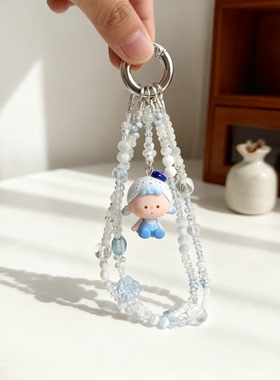 VUUYOO无忧哒娃夹心饼干原创手机链萌粒diy包挂可爱钥匙链包链