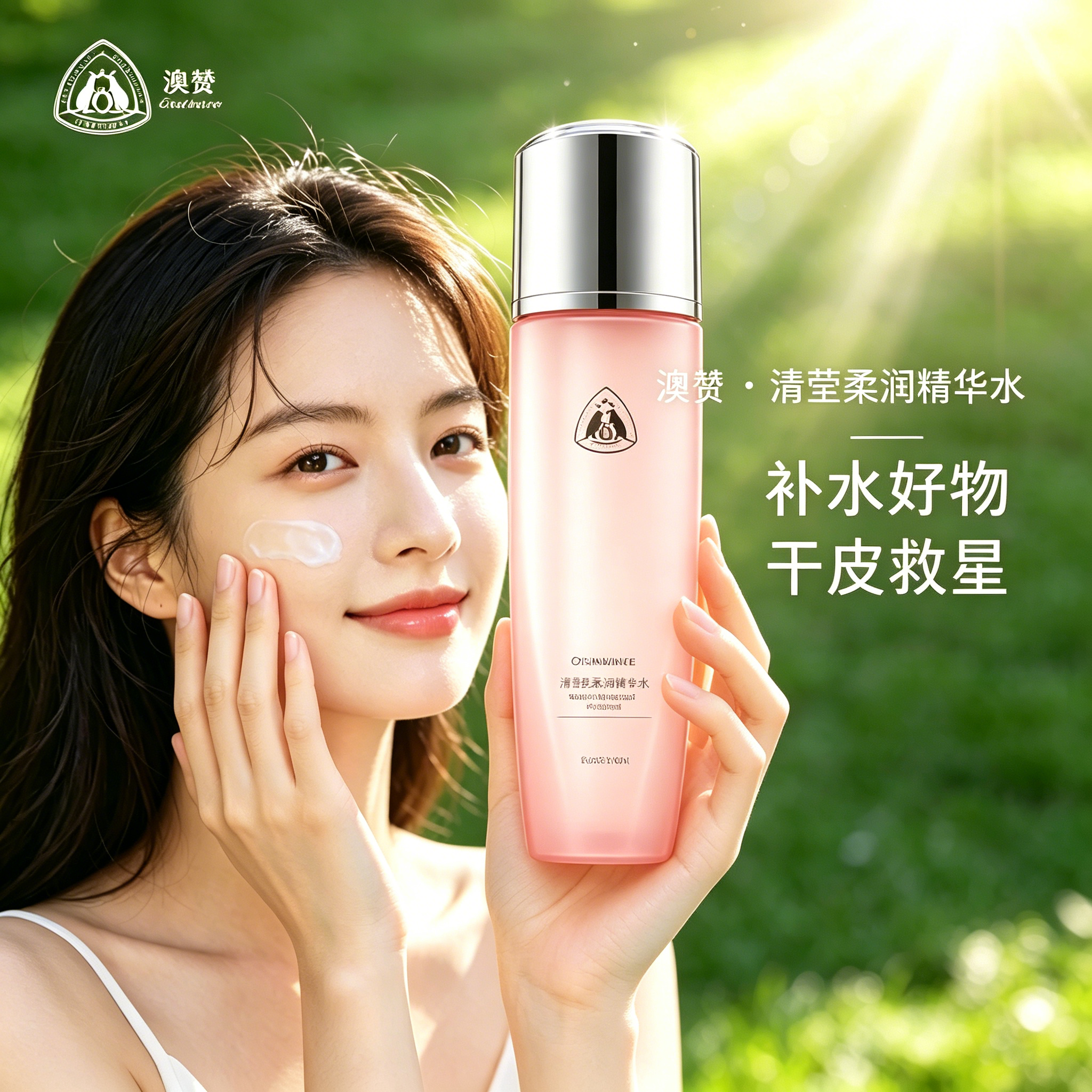 澳赞清莹柔润菁华水补水保湿收缩毛孔护肤精华液大粉水400ml正品