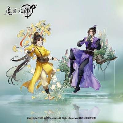 《魔道祖师》动画周边林麓闻歌单人双人场景亚克力立牌摆件