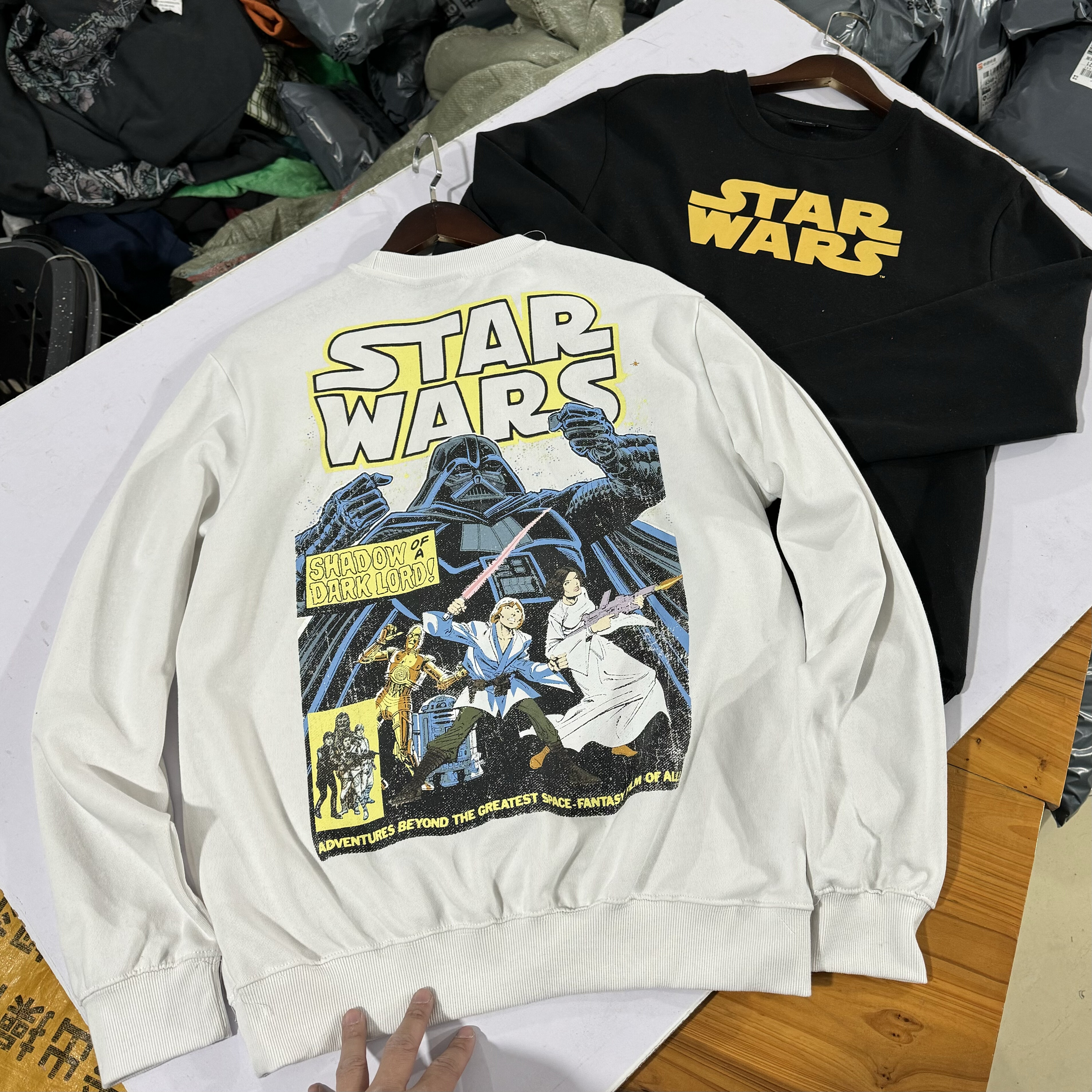 出口单 星战 帝国反击 原力觉醒美式复古圆领卫衣秋冬薄绒男女337,男装,卫衣,淘宝优惠券,粉丝福利购,淘宝优惠卷