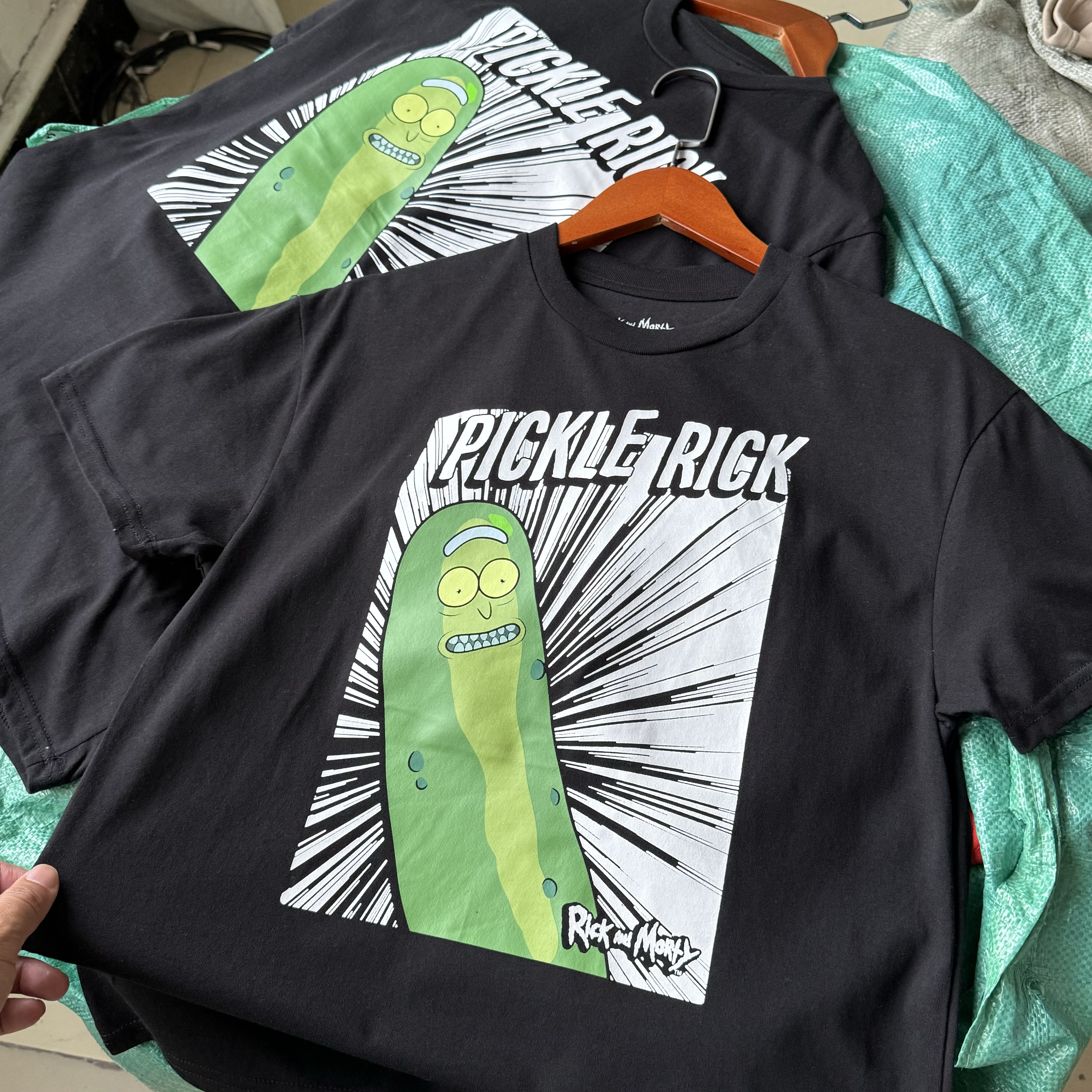 腌黄瓜瑞克 x 天才科学家Rick美式复古卡通风短袖男女夏薄透气T恤