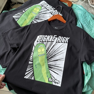 腌黄瓜瑞克 x 天才科学家Rick美式复古卡通风短袖男女夏薄透气T恤