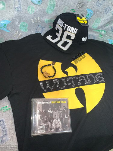 外贸正 武当派wu tangclan短袖经典HIPHOP说唱rap滑板街舞情侣T恤