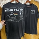平克弗洛伊德摇滚水洗做旧短袖 Floyd芝加哥巡演 男女T恤 Pink 美版
