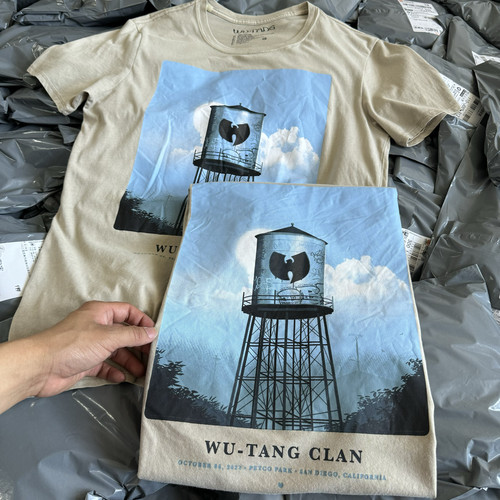 出口单 Wu-Tang clan武当派短袖t恤男女纯棉复古高街宽松摇滚半袖