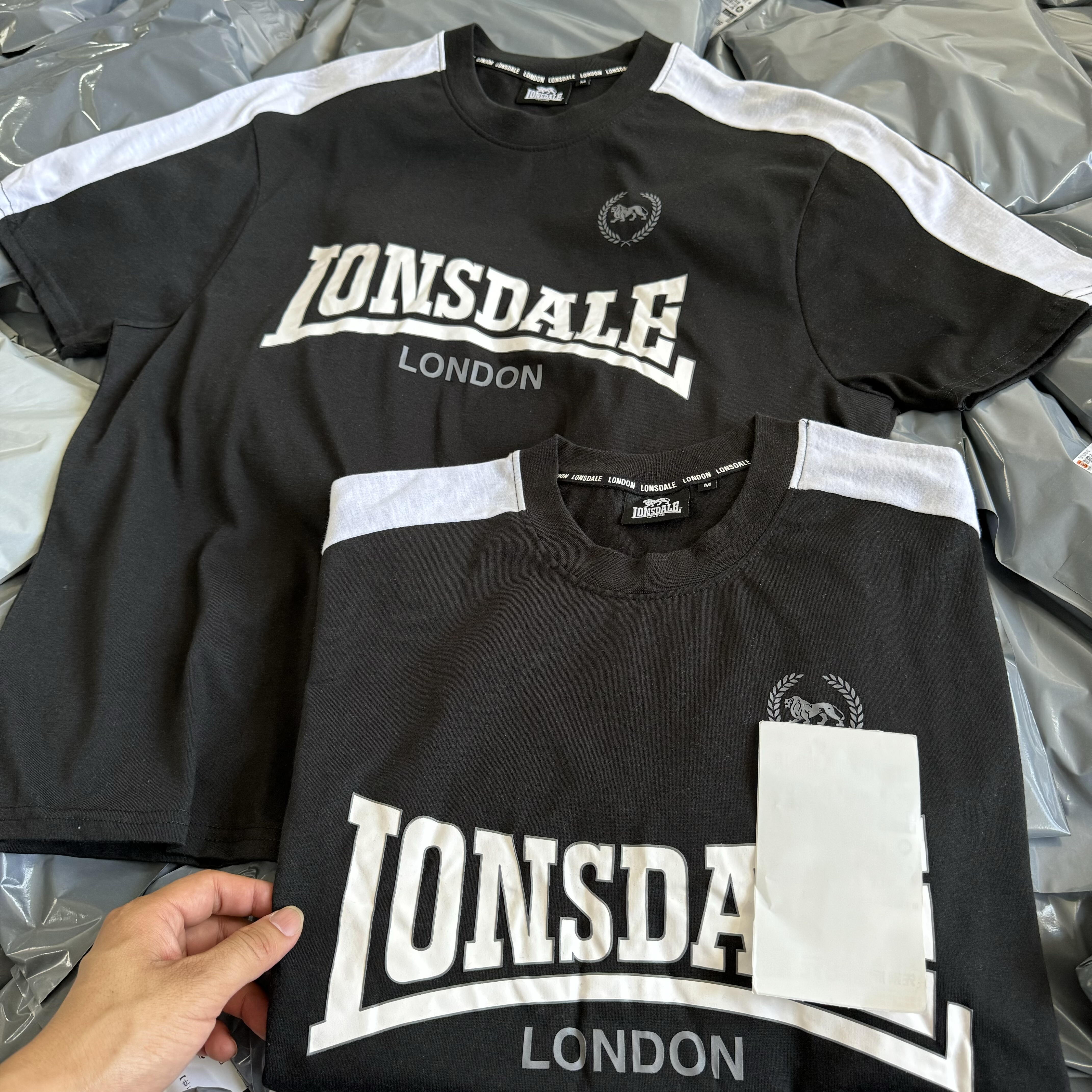 出口单 外贸 笼狮文化衫男女短袖T恤夏薄透气休闲美式基础街头026