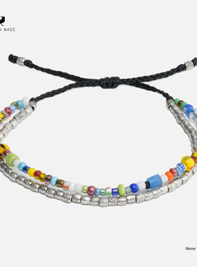 RONINMADE925银男女情侣手链