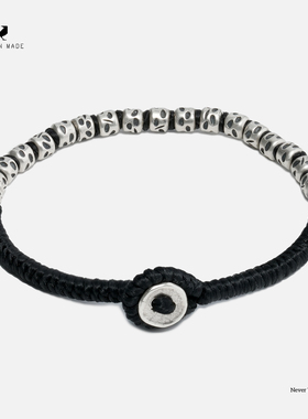roninmade小众欧美黑色阿尼库尼手链男女手绳情侣轻奢礼物