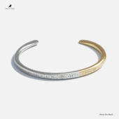 RONINMADE复古情侣暮分银手镯手环银饰纯银手链男士 精致中古礼物