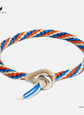 RONINMADE复古小众简约手镯蒂芙罗编织手链手绳手工手串情侣礼物