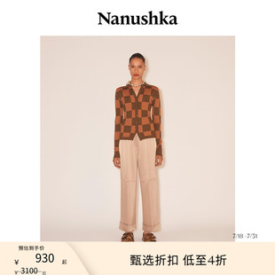 格纹修身 女士 THALIA 毛衣 羊毛针织开衫 甄选折扣 NANUSHKA