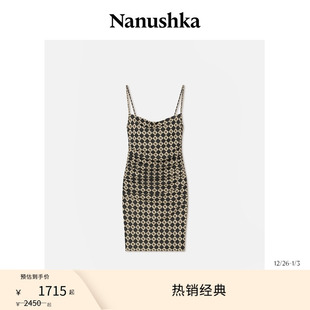 热销经典 辣妹修身 NANUSHKA ADIE 吊带迷你裙 女士