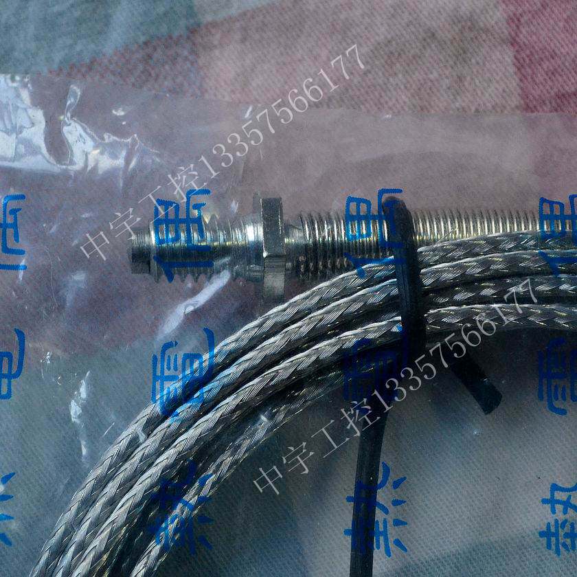 K型M6螺纹热电偶 制袋机温度传感线 螺钉式电热偶k型2米3米测温线