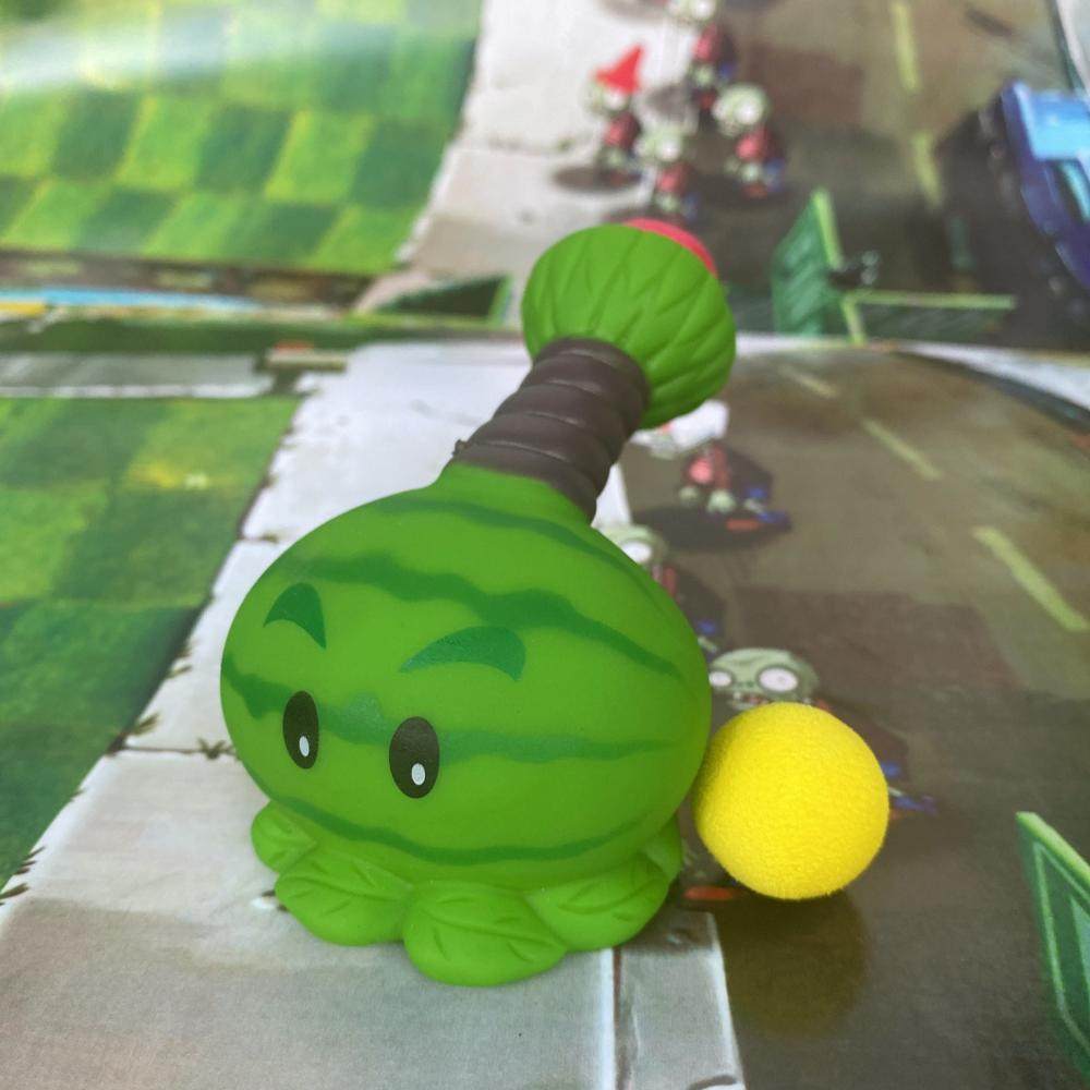 散装软胶植物大作战僵尸可发射泡沫子弹绿西瓜投手玩具【配2球】