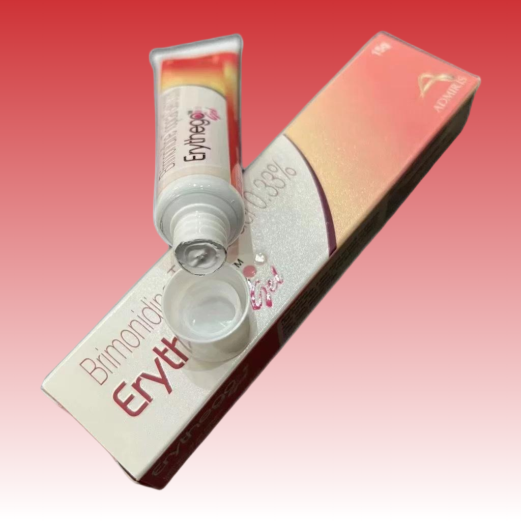 Erythego Gel溴莫尼定凝胶酒石酸外用acnederm快速消红屏障修复
